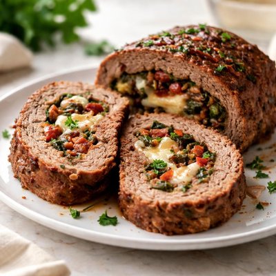 Stuffed meatloaf