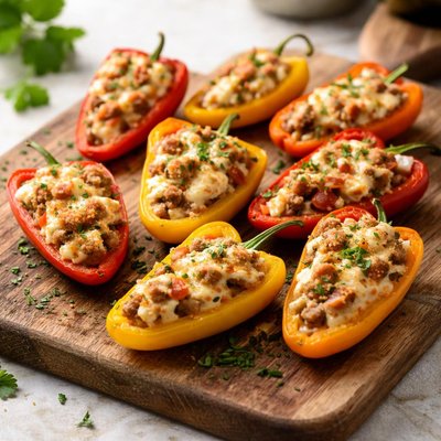 Stuffed mini bell peppers