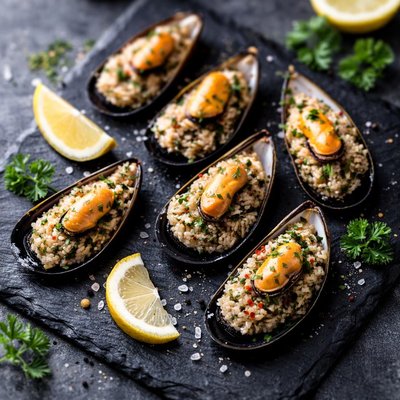 Stuffed mussel
