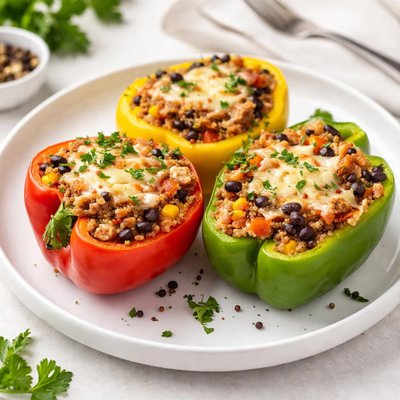 Stuffed peppers with ground turkey