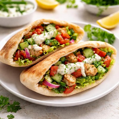 Stuffed pita bread