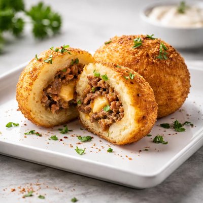 Stuffed potato ball