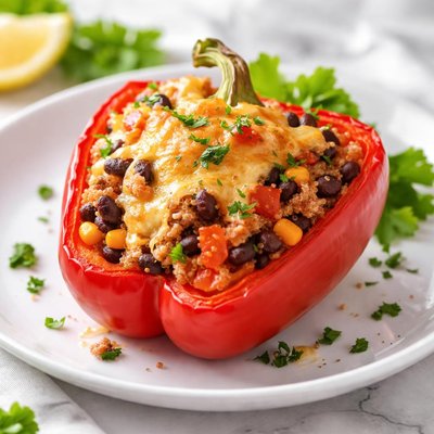 Stuffed red pepper