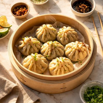 Stuffed steamed dumplings