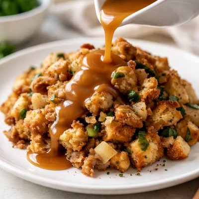 Stuffing with gravy