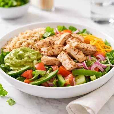 Subway chicken protein bowl