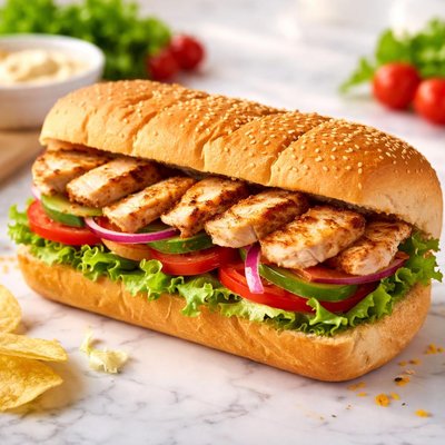 Subway chicken sandwich