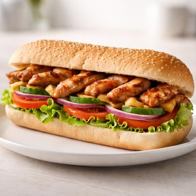 Subway chicken strips sub