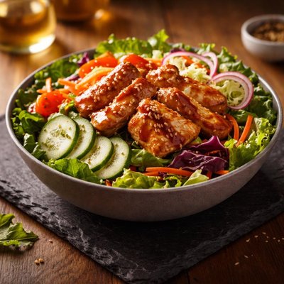 Subway chicken teriyaki salad bowl