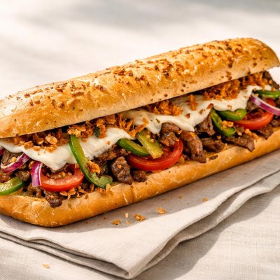 Subway foot long garlic steak