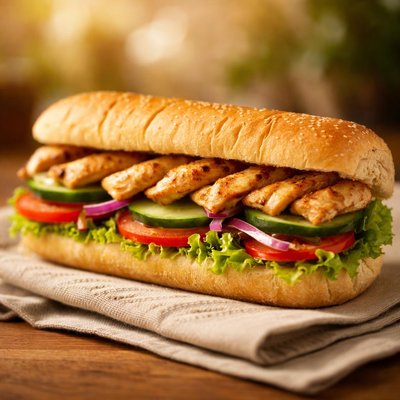 Subway grilled chicken sandwich