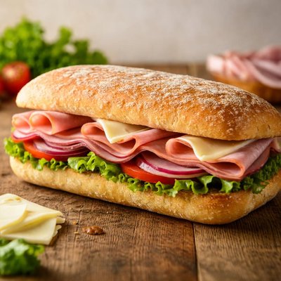 Subway ham and cheese ciabatta