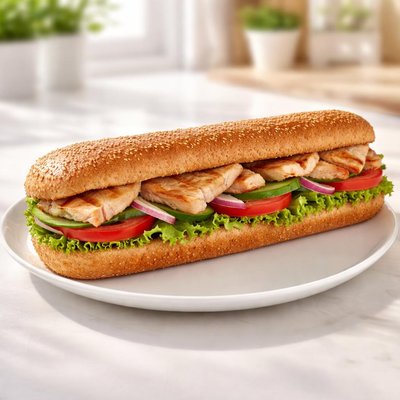 Subway oven roasted chicken footlong