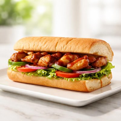 Subway Pollo BBQ de 6 pulgadas Sandwich