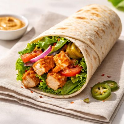 Subway spicy mayo chicken wrap