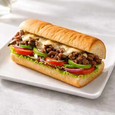 Subway steak and cheese