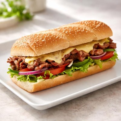 Subway steak and cheese italian