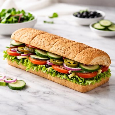 Subway veggie delight foot long