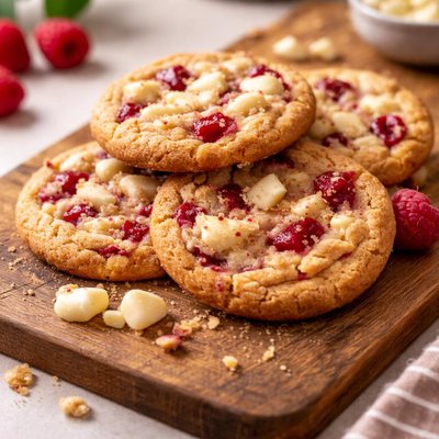 Subway white chocolate and rasberry cookie