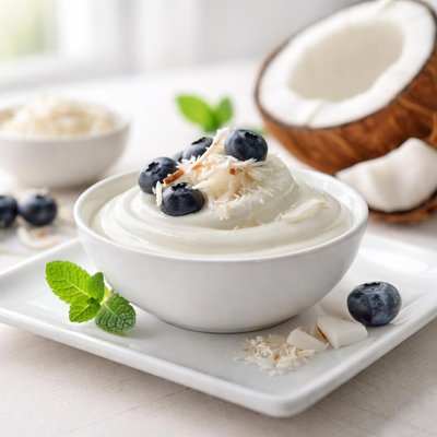 Sugar-free coconut yogurt