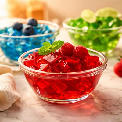 Gelatina sin azúcar y sin grasa