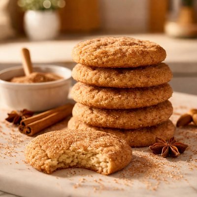 Sugar and cinnamon cookies