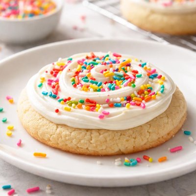 Sugar cookie with sprinkles