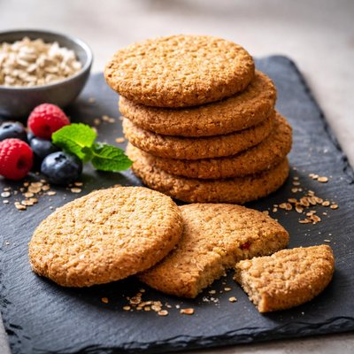 Sugar free fiber biscuits