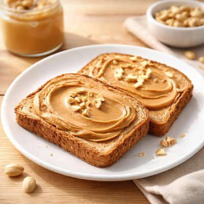 Sugar free peanut butter on toast