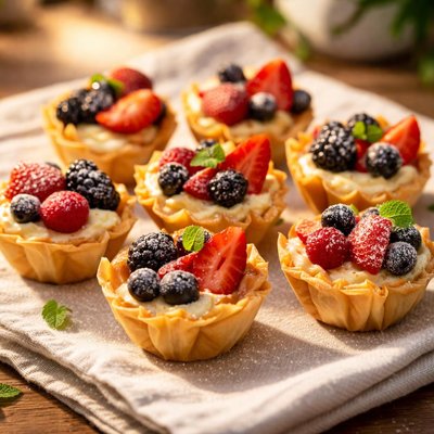 Sugar free phyllo tarts