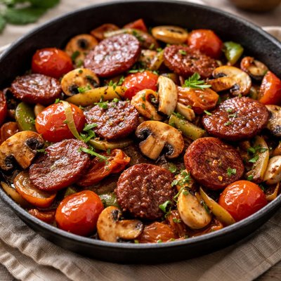 蒜蓉炒土耳其香肠