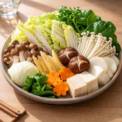 Sukiyaki vegetables