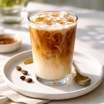 Summer moon autumn moon iced latte