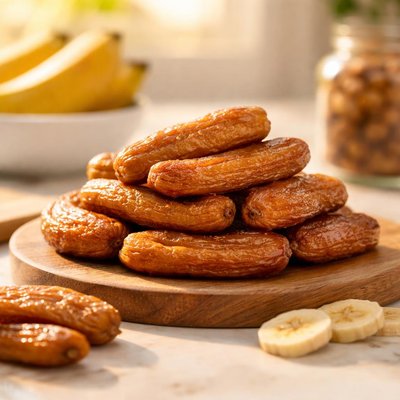 Sun-dried bananas