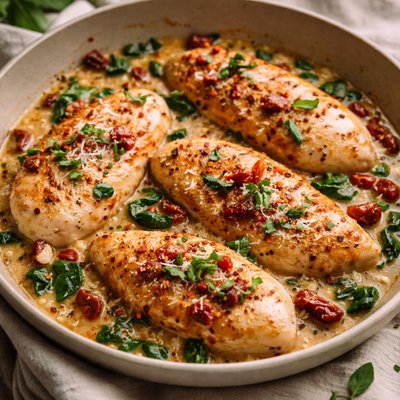 Sun-dried tomato chicken