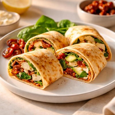 Sun-dried tomato tortilla