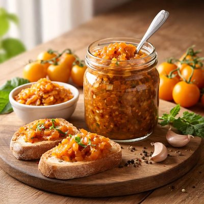 Sungold tomato relish