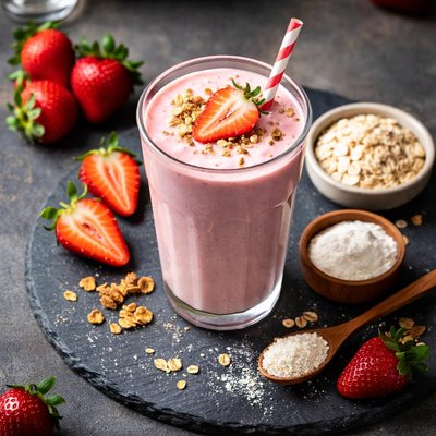 Supergut strawberry shake