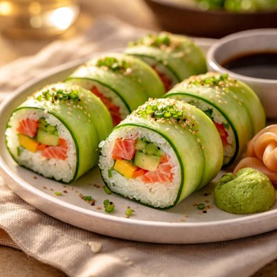 Sushi cucumber rolls