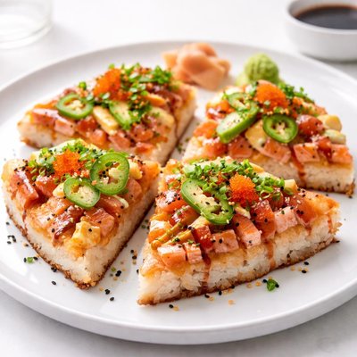 Sushi pizza