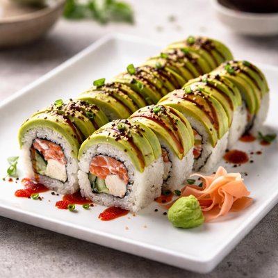 Sushi roll avocado