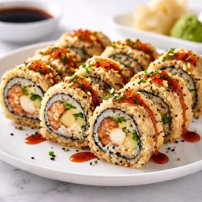 Sushi roll tempura