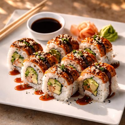 鳄梨鳗鱼寿司卷