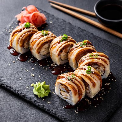 炸鳗鱼卷