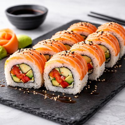 三文鱼胡椒寿司卷