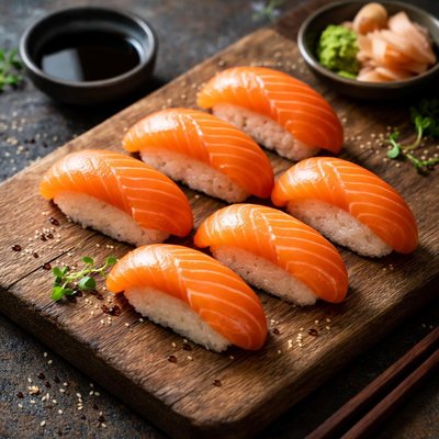 Sushi salmon nigiri