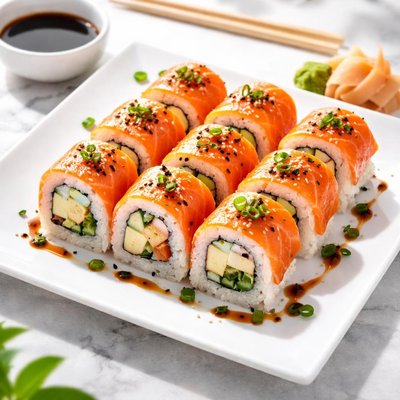 Sushi salmon roll
