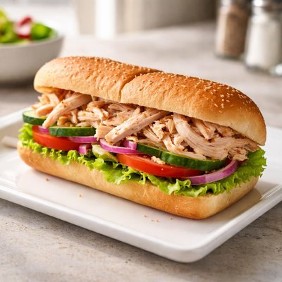 Suvway rotisserie chicken sandwich