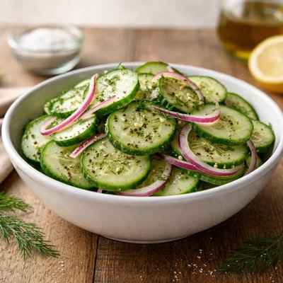 Swedish cucumber salad