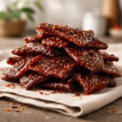 Sweet and hot jerky